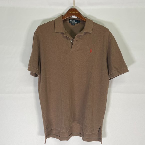 Ralph Lauren Tan Polo Shirt - Picture 1 of 8